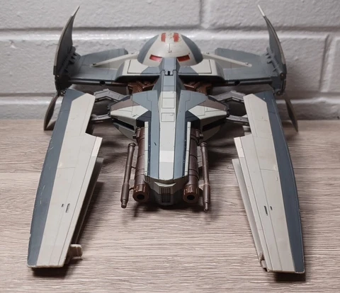 2007 Hasbro Star Wars Darth Maul Sith Infiltrator Fighter Ship Loose Incomplete Cover