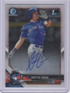 Griffin Conine 2018 Bowman Chrome Draft Auto CDA-GC Miami Marlins QTY