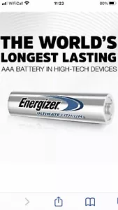 20 X ENERGIZER AAA ULTIMATE LITHIUM BATTERIES 1.5v MN2400 L91 LRO3 LOOSE WRAPPED - Picture 1 of 8