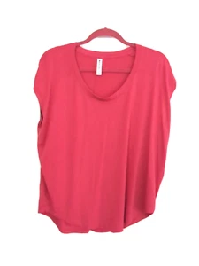 Athleta Tee Shirt Top Pink Size MP Modal Blend Stretch-225 - Picture 1 of 6