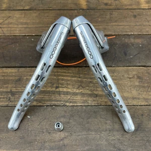 Vintage Shimano 600 BL-6208 Brake Lever Set Parts Drop Bar Non-Aero Drillium - Picture 1 of 14