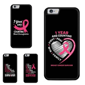 Frame Case For iPhone SE4 16E 12 13 14 15 16 Pro Max Year Survivor Breast Cancer - Picture 1 of 25