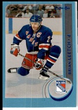 2002-03 O-Pee-Chee Premier Blue Brian Leetch Auto 127/500 New York Rangers #57
