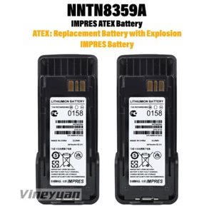 2PC NNTN8359A IMPRES ATEX Bateria do Motorola XIR P8668EX DGP8050EX DPG8550EX - Zdjęcie 1 z 12
