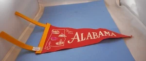 Vintage Alabama The Cotton State pennant Wool Felt - Picture 1 of 2