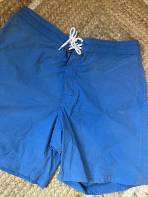 Brooks Brothers 346 Azul Board Shorts Traje de Baño Surf Sin Forro Para Hombre 34 Algodón Foto 1 de 4