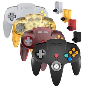 Wireless N64 Controller Remote GamePad mit Rumble Pak für Nintendo N64 Konsole - Bild 1 von 60