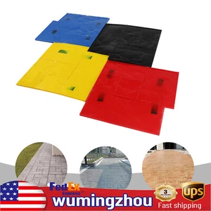 4Pcs Concrete Texturing Stamping Floor Cement Stamps Mold Mats Sets 24*24 Inch - Picture 1 of 20