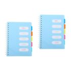 2 Pieces Household Planner Organizer Portable Books Student Office Coil