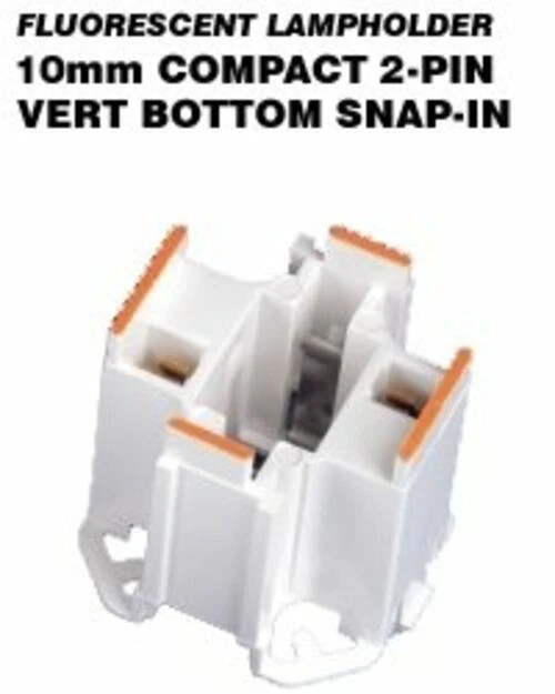 Leviton 26725-203 CFL Lampholder 2-Pin G24d-3 Base 26W 32W Bottom  1CT - Image 1 of 1