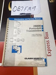 CLARK 28000 POWERSHIFTTRANSMISSION  SERVICEMANUAL  R&MHR MODEL 4 SPEED LONG DROP - Picture 1 of 5