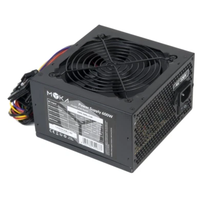 Alimentatore MYKA 600W Ventola 12cm Retail PW-R600 4 Sata 2 Molex 1 x PCI-E