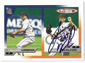 JAMIE WALKER Autographed Signed 2005 Topps Total card #589 Detroit Tigers