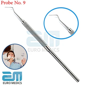 Dental Hygienic Probe No.9 Diagnostic Dentist Teeth Oral Cleaning Tool - Picture 1 of 4