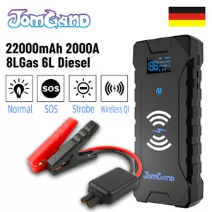 Auto KFZ Starthilfe Jump Starter 22000mAh 2000A Ladegerät Booster Powerbank DE - Bild 1 von 15