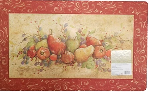 GEPOLSTERTE SCHAUMSTOFF RUTSCHFESTE KÜCHENBODENMATTE (18" x 30") FRÜCHTE LANDSCHAFT, MH - Bild 1 von 12