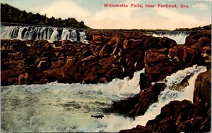 Willamette Falls Near Portland Oregon Postcard - Bild 1 von 2