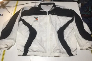 Vintage Nike Virginia Tech￼ Windbreaker Jacket Full Zip Lined White Black XL Y2K - Picture 1 of 22