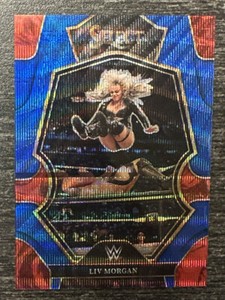 Liv Morgan 2023 Panini Select WWE TMall Premier Level Blue Wave Prizm 37/99 SP