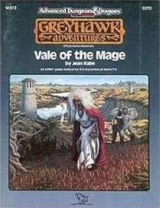 GREYHAWK WG12 Vale of the Mage Advanced Dungeons Dragons AD&D - Imagen 1 de 1