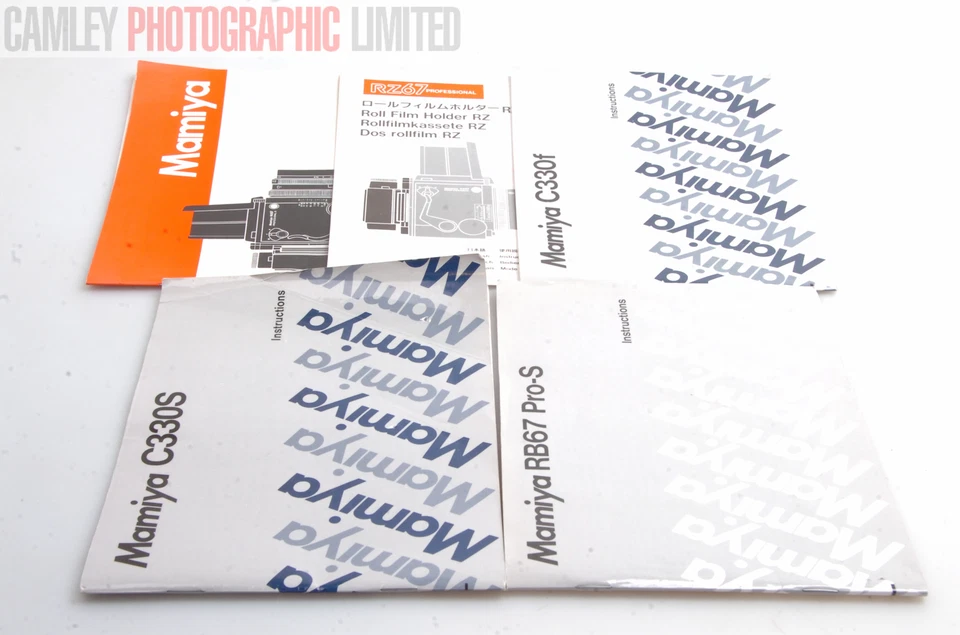 Mamiya 645 RB RZ RB67 RZ67 Instruction & Manuals. Graded: EXC+ [#8511] - Image 1 of 1