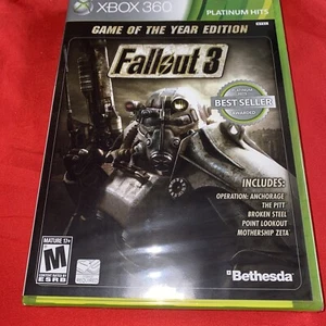 Fallout 3 Game of the Year Edition (Microsoft Xbox 360, 2009) New Green Sealed - Picture 1 of 4