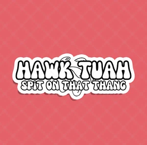 100 Pieces | Hawk Tuah| Funny Meme Funny Sticker | Waterproof - Picture 1 of 6