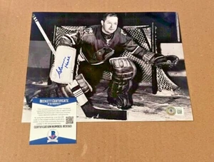 GLENN HALL SIGNED CHICAGO BLACK HAWKS 8X10 PHOTO BECKETT CERTIFIED BAS - Picture 1 of 1