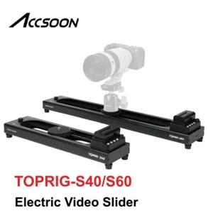Accsoon TOPRIG S40 S60 Motorized DSLR Camera Video Tracking Slider Rail 120° - Picture 1 of 11