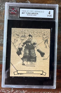 1936-37 O-Pee-Chee🇨🇦OPC V304D #97 TURK BRODA ROOKIE HOF Leafs-VG-EX KSA 4 RC - Picture 1 of 2