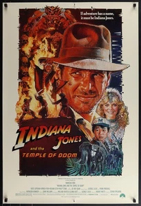 Indiana Jones & the Temple of Doom by Drew Struzan Original Vintage Movie Poster - Picture 1 of 1