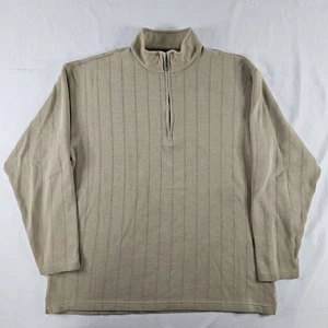 Columbia XCO Shirt Mens Sz XXL Beige 1/4 Zip Sweater Pullover Long Sleeve READ⬇ - Picture 1 of 17