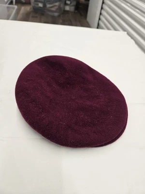 Gorra de boyero vintage de lana Kangol de conducción de taxistas de los años 80 granate hecha en Inglaterra Foto 1 de 4