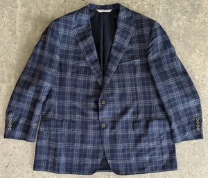 SAMUELSOHN 1923 SPORT COAT SUIT JACKET SUPER 130 PLAID 48 REGULAR MERINO WOOL - Picture 1 of 9