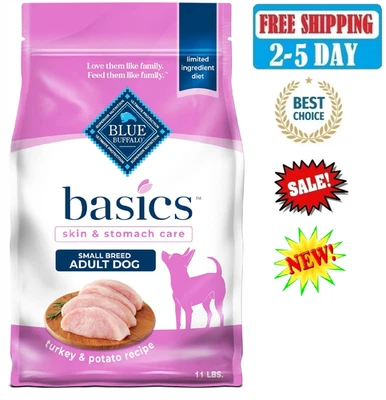 Blue Buffalo Basics Small Breed Adult Dry Dog Food Limited Ingredient Turkey 11 - Image 1 of 4