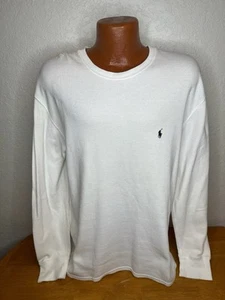 Men's Polo by Ralph Lauren L/S T-Shirt Extra Large XL - Thermal - White - Cotton - Picture 1 of 5