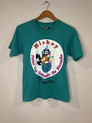 Vintage BEST FOTL 90s Mickey Mouse Disneyland Paris Kids 16-18 T-Shirt USA - Image 1 of 4