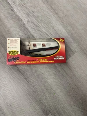 Wigo Europe Ceramic Professional 1” Ceramic Flat Iron Gentle Far-infrared Heat - Image 1 of 2