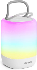 Abat Jour Da Comodino Senza Fili GD104 – Lampada Touch Ricaricabile, 7 Colori RG - Foto 1 di 12