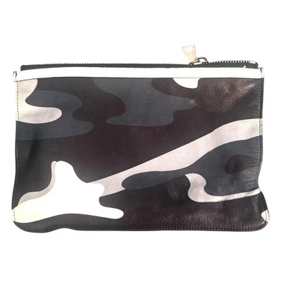 Bolsa de viaje Proenza Schouler de cuero camuflaje interior azul 11"x8" unisex Foto 1 de 4