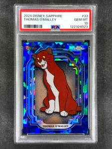 2024 Topps Chrome Disney Sapphire #33 Thomas O'Malley PSA 10 Gem Mint - Picture 1 of 2