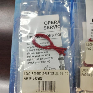 PSE String Loop 5" RED 2 PER PKG #8436RD - Picture 1 of 2