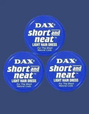 DAX WAX BLUE SHORT AND NEAT LIGHT HAIR DRESS 3 PACKS 99g FREE SHIPPING - Image 1 of 2