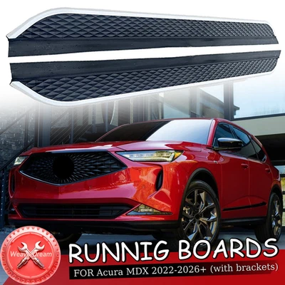 2pcs Running Board fit for Acura MDX 2022-2026+ Side Step Nerf Bar Accessories - Image 1 of 4