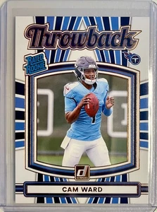 2025 Panini Donruss Football - Cam Ward #25 Throwback Tennessee Titans QB RC NFL - Bild 1 von 2