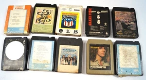 LOT (10) 8-Track Tapes Frampton Grand Funk Railroad AeroSmith Nazareth F141 - Bild 1 von 7