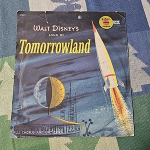 Children's 45 - Walt Disney - Song Of Tomorrowland - Disneyland on Golden Record - Imagen 1 de 4