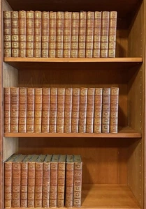 American Statesmen Forty Volumes Classic American History Set in Leather - Imagen 1 de 2