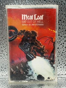 🔥Meat Loaf Bat Out of Hell Cassette Tape 1977 Epic Rock Jim Steinman Used - Picture 1 of 13