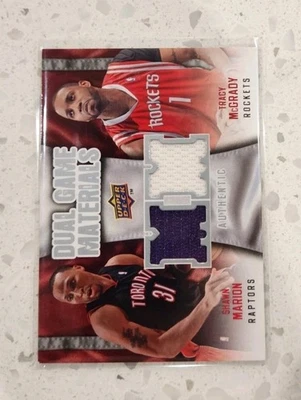 2009-10 Upper Deck - Doble juego materiales Tracy McGrady & Shawn Marion #DG-SM Foto 1 de 2